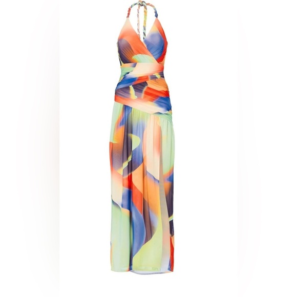 Nicholas Bristol Multicolor Halter Dress size 8 - Picture 7 of 15